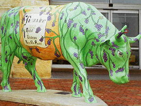 BEAUVINE- Life size cow from San Antonio leg of the Cow Parade